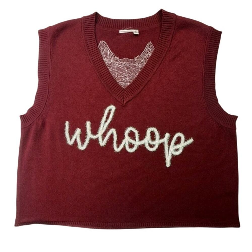 Texas A&M Aggies Reveille Sequin Sweater Vest Whoop Game Day Size M